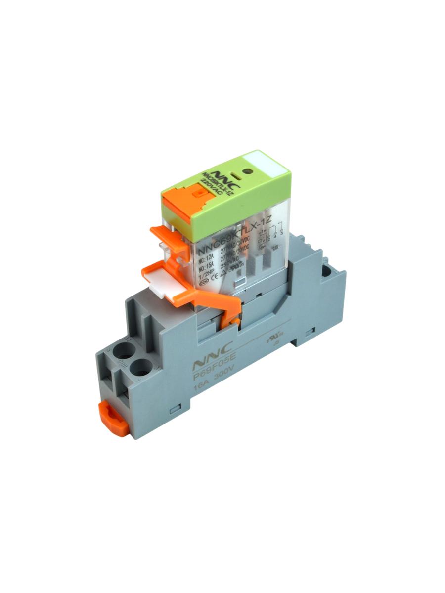Комплект реле NNC69K(TLX)-1Z-220VAC + колодка P69F05E