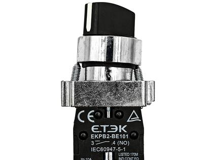 Переключатель EKPB2-BD21, 2 положения, 1NO, 22 мм